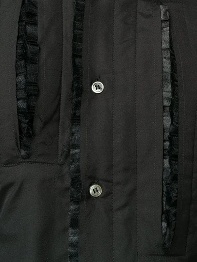 Shop Comme Des Garçons Ruffle Trim Shirt In Black