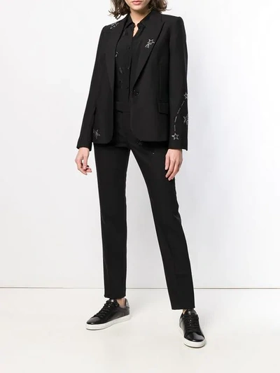Shop Zadig & Voltaire Star Embellished Blazer In Black