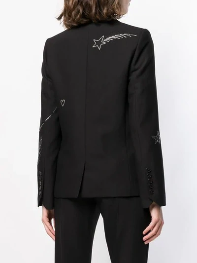 Shop Zadig & Voltaire Star Embellished Blazer In Black