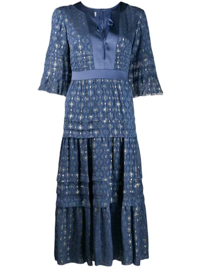 TEMPERLEY LONDON SUKI DAY DRESS - 蓝色