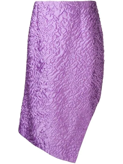 Shop Aalto Textured Handkerchief Skirt In Purple