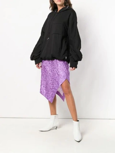 Shop Aalto Textured Handkerchief Skirt In Purple