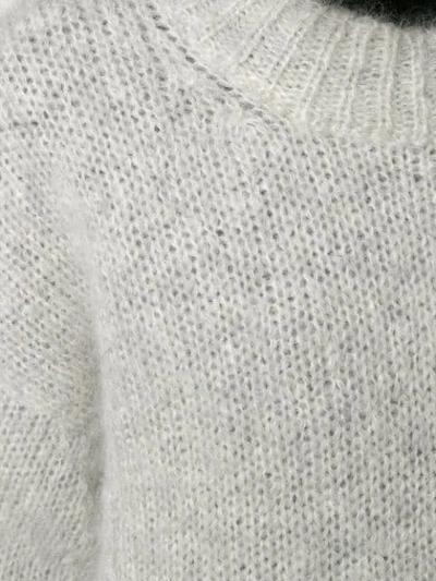 Shop Isabel Marant Oversize Knitted Sweater In Grey