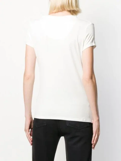 Shop Philipp Plein Original V-neck T-shirt In White