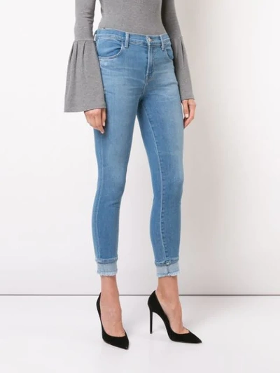 Shop J Brand Alana Jeans In Blue