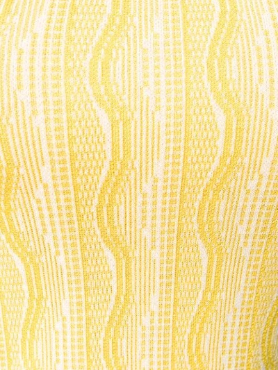 Shop Etro Wave Pattern Vest Top In Yellow