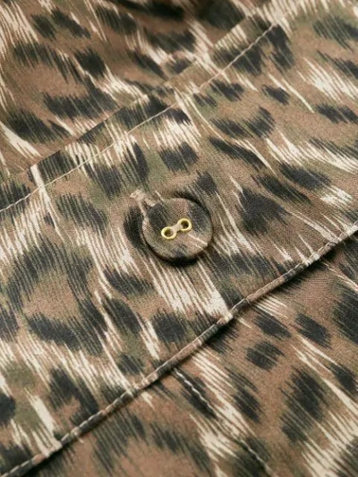 Shop Zimmermann Suraya Leopard Print Blouse In Brown