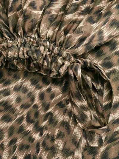 ZIMMERMANN SURAYA LEOPARD PRINT BLOUSE - 棕色