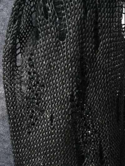 Shop Avant Toi Loose Knit Vest In Grey