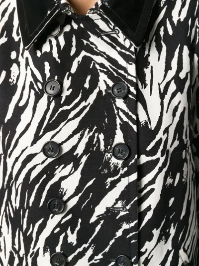 Nº21 动物纹短外套 - 黑色