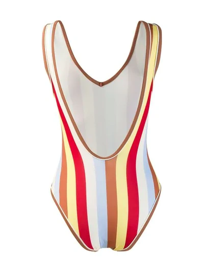 Shop Solid & Striped Michelle Swimsuit In Brown