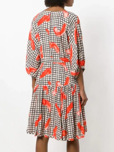 Shop Henrik Vibskov Grace Print Asymmetric Dress - Multicolour