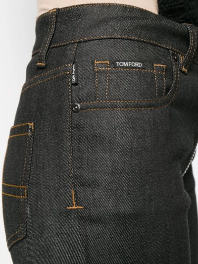 Shop Tom Ford Flared Denim Jeans In Black