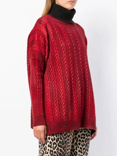 Shop Avant Toi Turtleneck Sweater In Red