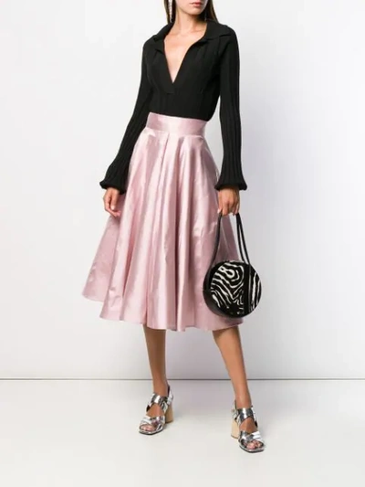 Shop Dolce & Gabbana High-waisted Skirt In Pink