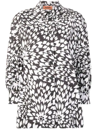 Shop Missoni Floral Loose Fit Shirt In Black