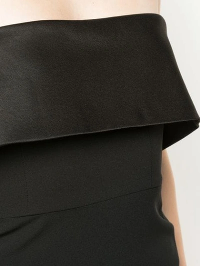 Shop Alex Perry Folded Top Evening Dress In Black