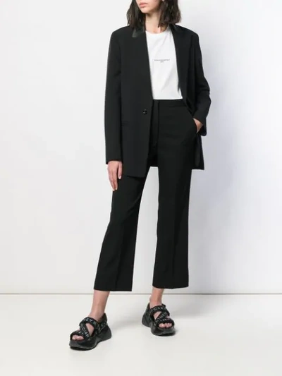 Shop Stella Mccartney Cropped Trousers In Black