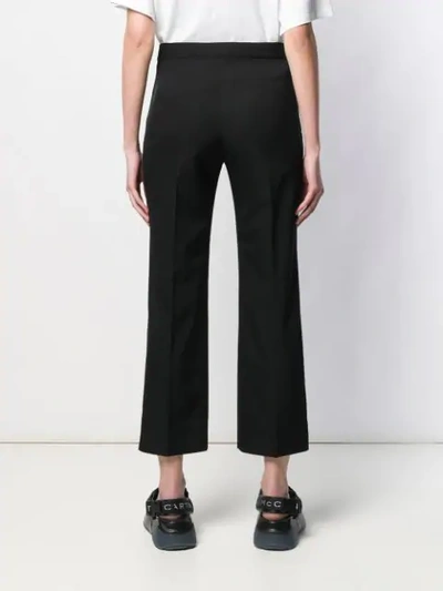 Shop Stella Mccartney Cropped Trousers In Black