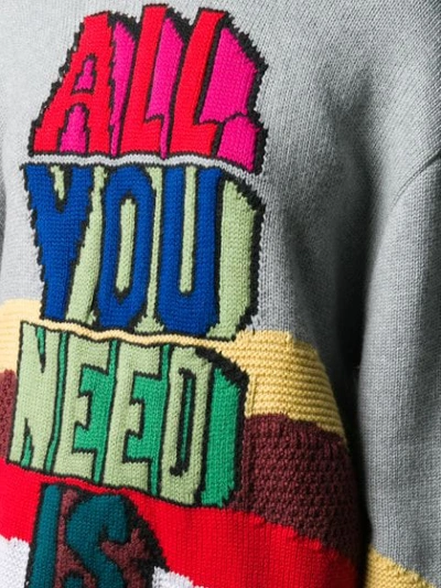 STELLA MCCARTNEY ALL YOU NEED IS LOVE毛衣 - 灰色