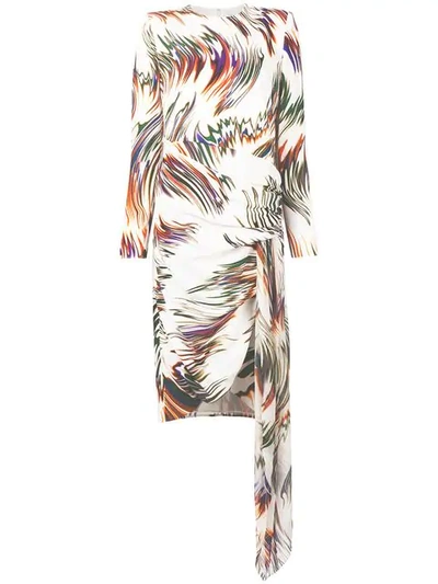 Shop Givenchy Swirl Print Dress In White