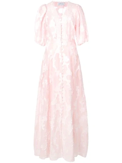 Shop Tanya Taylor Ariela Flared Maxi Dress - Pink