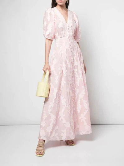 Shop Tanya Taylor Ariela Flared Maxi Dress - Pink