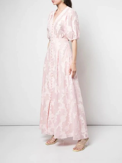 Shop Tanya Taylor Ariela Flared Maxi Dress - Pink