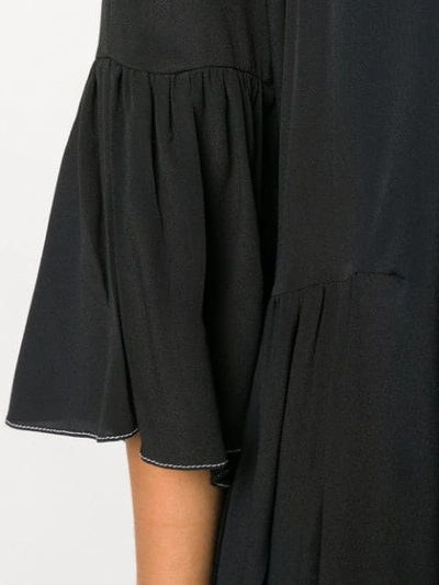Shop Marni Abma Midi Dress In Black