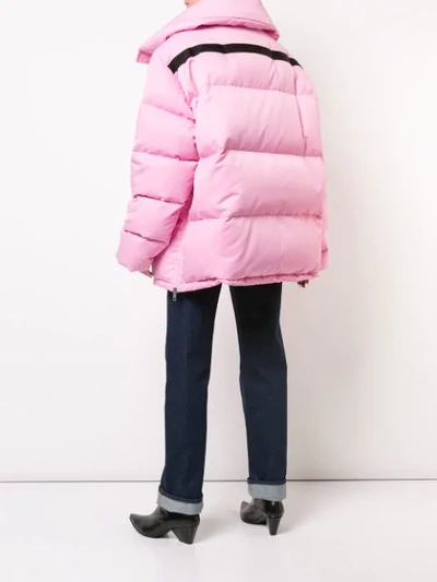 Shop Calvin Klein 205w39nyc Padded Coat In Pink