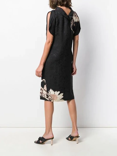 Shop Etro Floral Shift Dress - Black