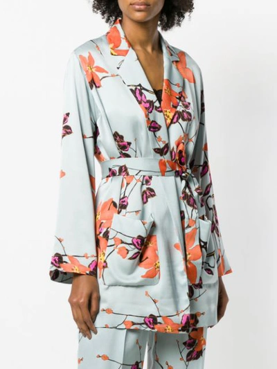kimono-style printed jacket
