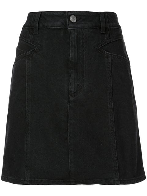 Givenchy Classic Denim Skirt In Black | ModeSens