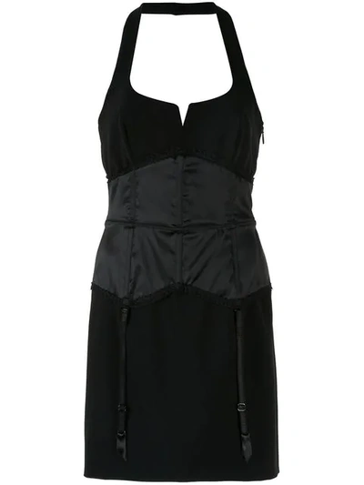 Shop Moschino Party Dress In Black