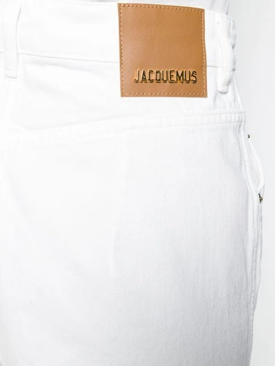 JACQUEMUS WIDE LEG TROUSERS - 白色