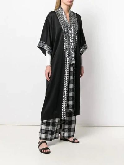 Shop Temperley London Luminary Kimono In Black