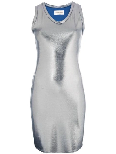 Shop Alexandre Vauthier Metallic Dress In Silver