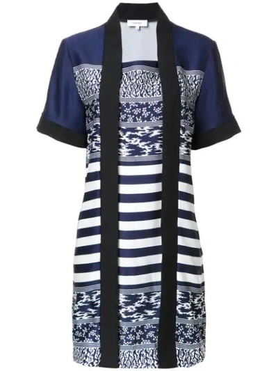 Shop Carven Kimong Dress In Blue