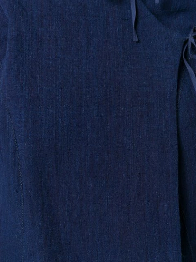 Shop Atelier Bâba Handwoven Fitted Jacket In Blue