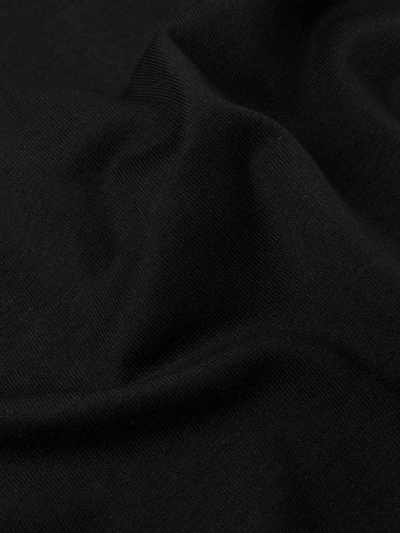 MSGM PRINTED LOGO T-SHIRT DRESS - 黑色