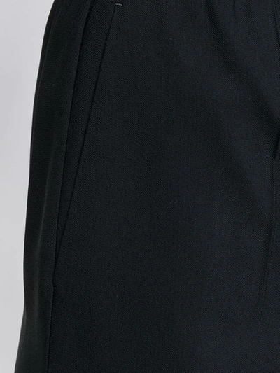 Shop Maison Margiela Elasticated Waist Trousers In 900 Black