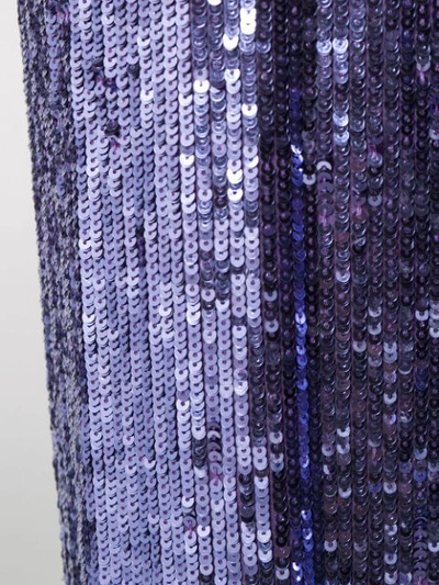 Shop P.a.r.o.s.h Sequin Loose Fit Trousers In Purple