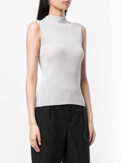 Shop Ballsey High Neck Sleeveless Top - Grey