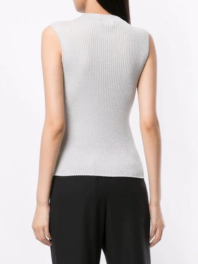 Shop Ballsey High Neck Sleeveless Top - Grey