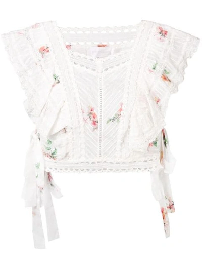 Shop Zimmermann Heathers Pintuck Top In White