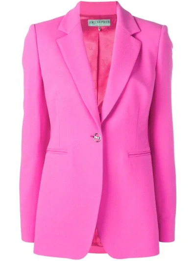 Shop Emilio Pucci Tailored Blazer Jacket In Pink