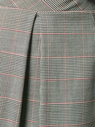 Shop Ultràchic Tartan Pleated Midi Skirt - Grey