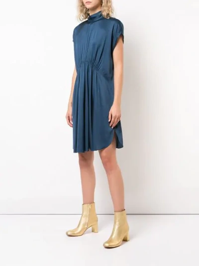 Shop By Malene Birger Roik Dress In Blue