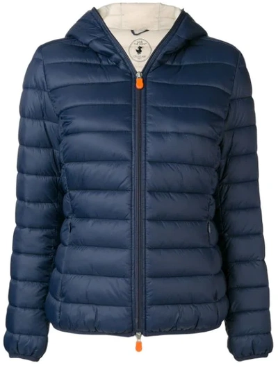 Shop Save The Duck Padded Shell Jacket - Blue