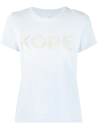 Shop Michael Michael Kors T-shirt Mit Logo - Blau In Blue